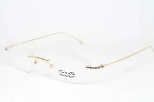 TWENTY 3308 Original Brille Eyeglasses Bril Lunettes Randlos Gold Made in France - Picture 1 of 7