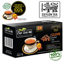Té de clavo especias de ceilán 100% orgánico herbal inmunidad ayurvédica bebida 25 bolsas de té