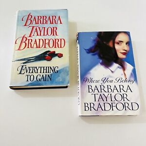 Barbara Taylor Bradford Medium Hardcover Book Lot Of 2 Romance Women’s Fiction