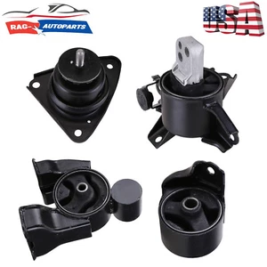 4PCS Engine Motor & Trans Mount Set Fit 10-13 KIA Forte 2.0L/2.4L For Auto Trans - Picture 1 of 24