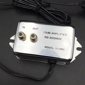 10 dB Amplifier 50-300Mhz VCR/ VHF /CATV Model 33-260 - Picture 1 of 3