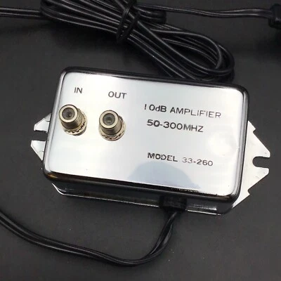 10 dB Amplifier 50-300Mhz VCR/ VHF /CATV Model 33-260 - Image 1 of 3