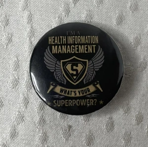 IHM "I'm a Health Information Management Super[person]" Pin - Bild 1 von 3
