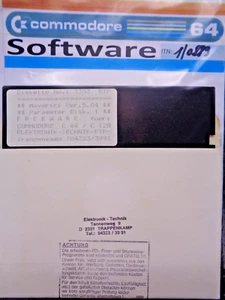 COMMODORE 64/128 -- MAVERICK VER. 5.04 PARAMETER DISK 1 (DISK) - Bild 1 von 2