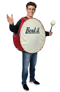 Funny Bass Drum Adult Costume - Picture 1 of 1