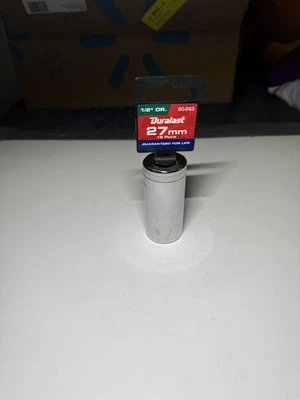 Совершенно новый 27 мм Duralast 1/2» привода 27 мм 12 точек глубокий гнездо, 50-263 - Изображение 1 из 3