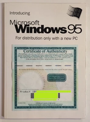 Microsoft Windows 95 Certificate of Authenticity + Floppy Disk stickers 31 pcs - Image 1 of 4