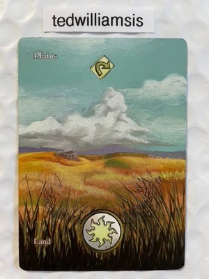 Plains MtG (UGL) Unglued Altered Full Art Extended & Borderless - Image 1 of 4
