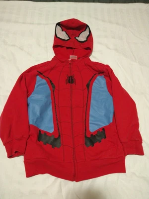 Marvel Spiderman Hoodie Boys S Full Zip Sweatshirt Jacket Warm Cozy Superhero - Image 1 of 4