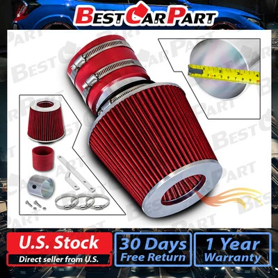 BCP RED For 2002-2005 Sedona 3.5L Ram Air Intake Kit+Filter - Image 1 of 4