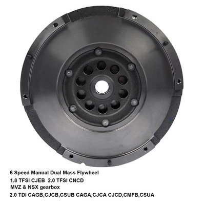 6 Speed Manual Dual Mass Flywheel 0B2105266T For Audi A4 A5 1.8T CJEB 2.0T CNCD - Image 1 of 4
