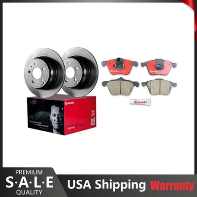 Kit de frenos delanteros Brembo rotores de freno de disco pastillas de cerámica para Volvo XC90 10-11 3,2 L Foto 1 de 4