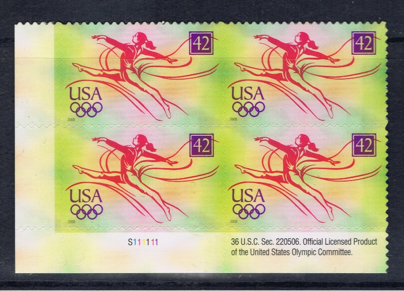 4334, OLYMPICS, 2007, PLATE BLOCK,MINT NH  PB4 MNH - Image 1 of 1
