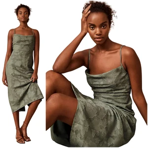 NWT BHLDN Anthropologie Taye Midi Dress in green size 10 Hutch floral slip - Picture 1 of 9