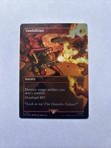 Magic the Gathering Secret Lair Deadpool Vandalblast Foil Card SLD 1757 - Picture 1 of 2