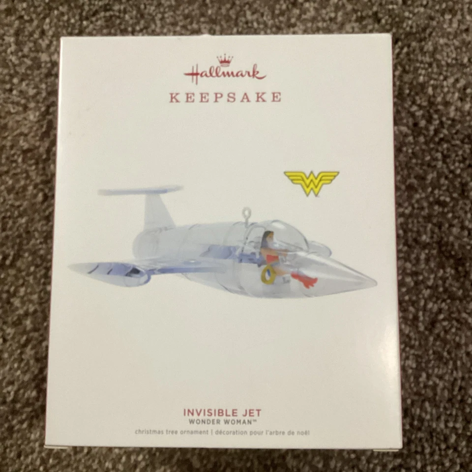 HALLMARK 2019 INVISIBLE JET WONDER WOMAN DC COMICS ORNAMENTO Foto 1 de 1