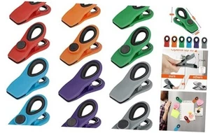 Chip Clips, Magnetic Bag Clips with Air Tight Seal for Food Storage, 12  - Picture 1 of 7