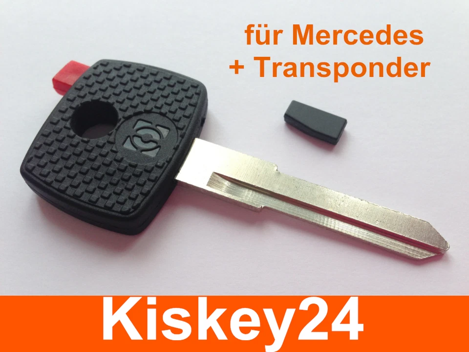 Replacement Key Blank with Transponder for Mercedes Vito & Sprinter - Image 1 of 1