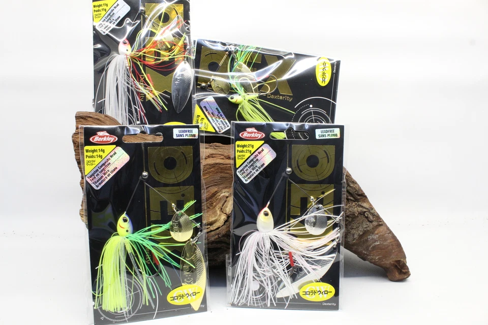 Berkley DEX Spinner Bait 7g 11g 14g 21g 4 Farben Raubfischangeln NEW