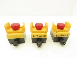 Idec XW1E-TV E-Stop Pushbutton Control Station FB Type 4x Enclosure  Lot of 3 - Picture 1 of 12