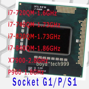 Intel Xeon I7-720QM I7-740QM I7-820QM I7-840QM X7900 P960 G1/P/S1 CPU Processor - Afbeelding 1 van 7