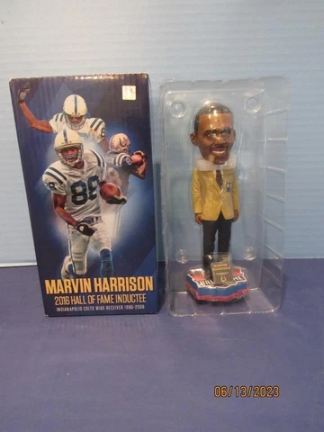 New In Box~2016~MARVIN HARRIS~HOF~Hall Of Fame~Bobblehead~Colts~Limited Edition Cover