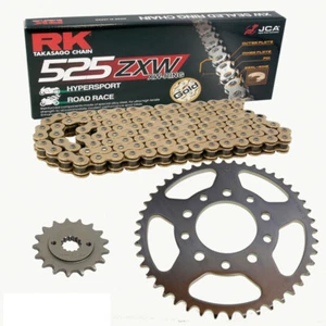Chain Set Suzuki Gsx-R 750 98-99 Chain RK GB 525 Zxw 108 Open Gold 16/44 - Picture 1 of 4