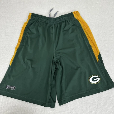 NFL Green Bay Packers Under Armor Shorts NFL Combine Authentic Mens Size M Loose Cover