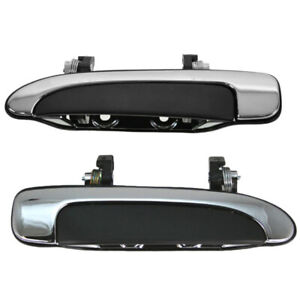 For 92-11 Crown Vic Rear Outside Outer Exterior Door Handle Left Right SET PAIR