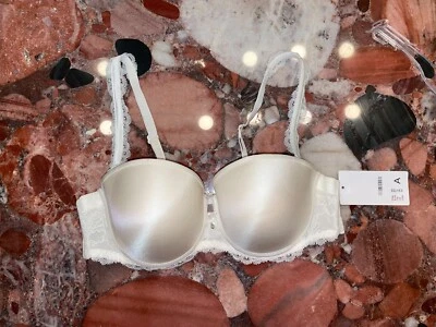 Бюстгальтер-трансформер Chantelle цвета слоновой кости Bandeau без бретелек женский 36A новый с ярлыками - Изображение 1 из 4