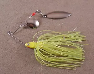 Esca da pesca Crappie DR esca spinner personalizzata 1/4 oz. 1 lama Colorado 1 foglia di salice - Foto 1 di 2