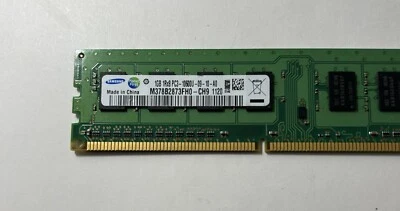 Samsung 1GB Memory Ram 1Rx8 PC3-10600U-09-10-A0 M378B2873FH0-CH9 - Image 1 of 4