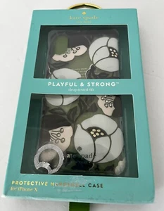 Custodia telefono KATE SPADE NEW YORK Nouveau gemma papavero iPhone X testata a goccia - nuova - Foto 1 di 5