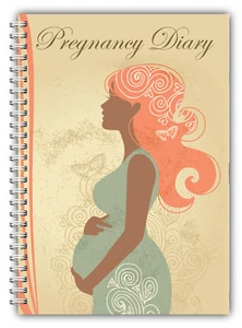 NEW A5 STANDARD BABY BOY GIRL MUM TO BE PREGNANCY DIARY PLANNER JOURNAL Gift - Picture 1 of 5