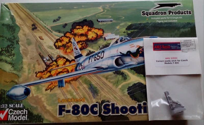 Czech Model F-80C Shooting Star 1:32 scale plastic model kit w extra resin seat - Immagine 1 di 3
