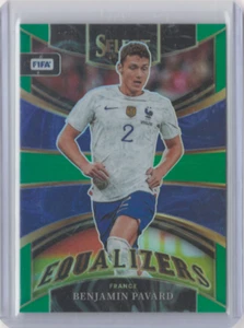 2022-23 Benjamin Pavard Panini Select Equalizers Green Prizm France Card 3/5 - Picture 1 of 2