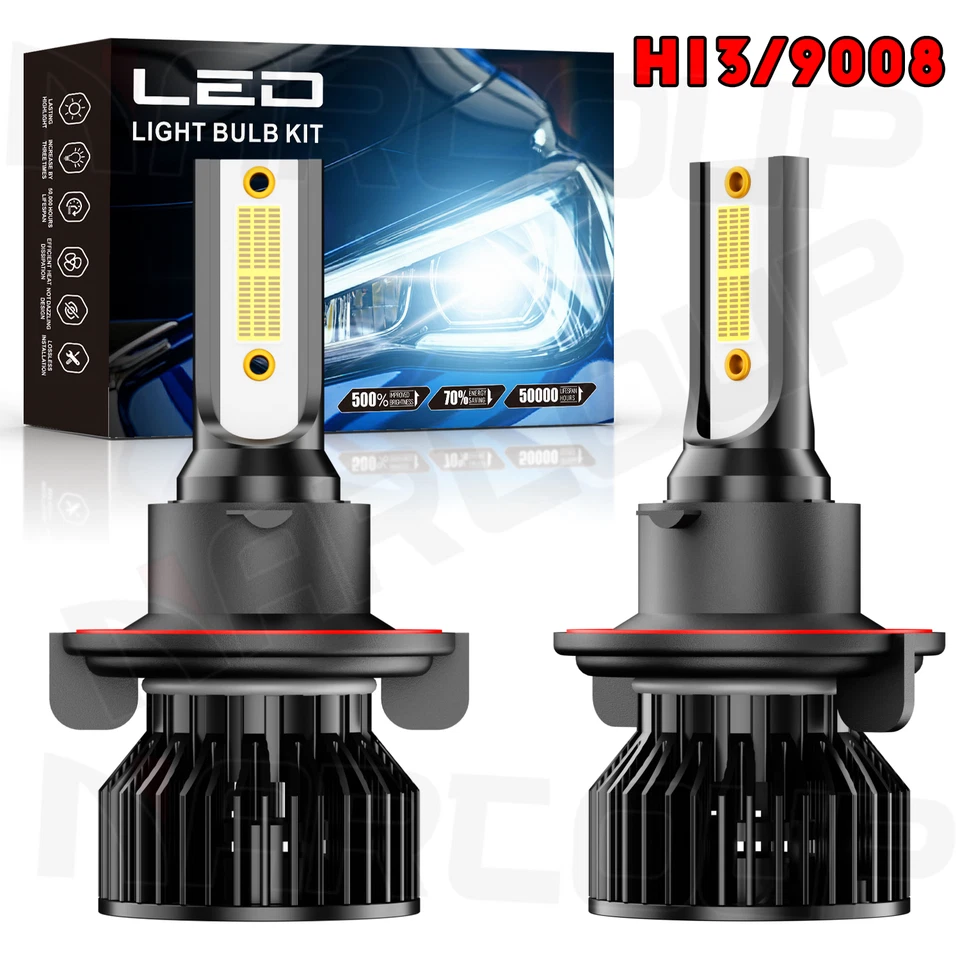 For Nissan NV2500 S SV Van 3-Door 2012-2021 White 9008/H13 LED Headlights Bulbs - Imagem 1 de 4