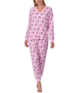 Women’s Hello Kitty Pj Set Sleep Wear Size Large Soft And Comfy NEW - Picture 1 of 8