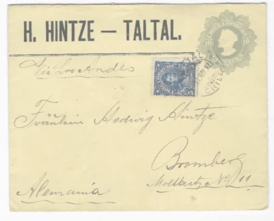 G34 Chile Papelería Postal PS SOBRE MEJORADO SUPERIOR Alemania Foto 1 de 2