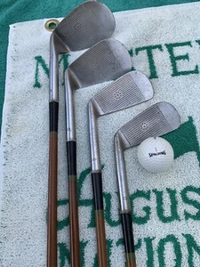 Vintage Golf Clubs Lot Of 4 - Spalding Co. Kro-Flite -Robert T. Jones Signature  - Picture 1 of 7