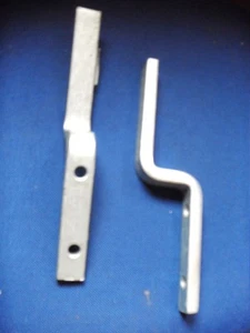 Soporte de riel deslizante pesado galvanizado 100 mm x 50 mm puerta granero - Imagen 1 de 4