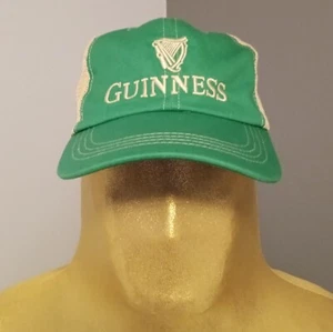 Embroidered GUINNESS Irish Beer St. Patrick's Day Green Snapback Cap Hat IRELAND - Picture 1 of 6