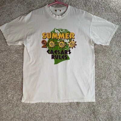 Vintage Caesars Palace T Shirt Adult Size Xl Graphic Summer 2000 - Image 1 of 4