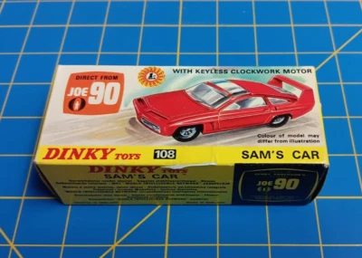 VINTAGE DINKY 1967 #108 SAM'S CAR JOE 90 RARE SKY BLUE NEW MINT IN ORIGINAL BOX - Image 1 of 4