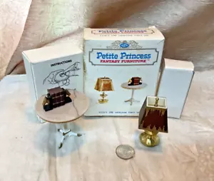 Vintage Petite Princess Complete HEIRLOOM TABLE & LAMP Dollhouse Furniture NIB - Picture 1 of 3