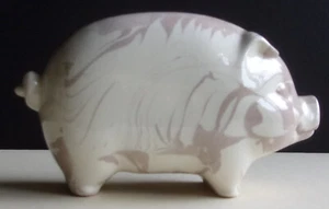 MOUNT ST HELENS VULKANASCHE WARE SPARSCHWEIN KERAMIK SCHWEIN SOUVENIR - Bild 1 von 8
