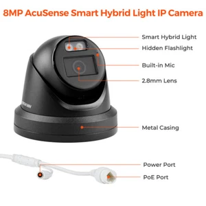 Cámara IP POE H.265+ Hikvision 2025 8 MP ColorVu IP67 DS-2CD2387G2H-LIU doble micrófono H.265+ - Imagen 1 de 23