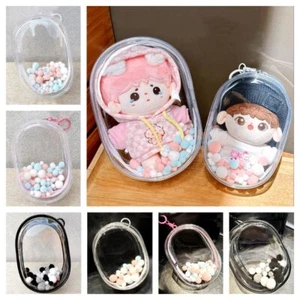 Multicolor Doll Display Box Transparent Keychain Bag Clear Outdoor Bag Wallet - Picture 1 of 17