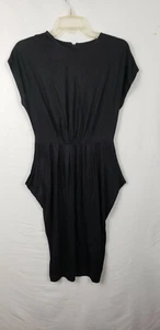 JIL SANDER Black Color Dress  Back Zip Sleeveless Size 36 US 4 Silk blend ITALY - Picture 1 of 8