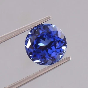 9x9mm AAA++ Flawless Ceylon Blue Sapphire | Round Cut Loose Gemstone | 4.70 CTS - Picture 1 of 21